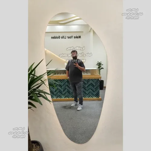 آینه قدی بک لایت دفرمه کد 102