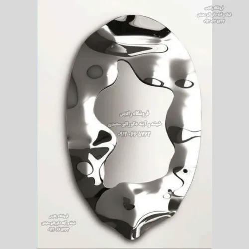 آینه دست ساز قدی مدل کریستال بیضی