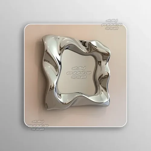 آینه دست ساز دیواری مدل کریستال دفرمه