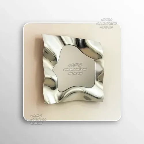 آینه دست ساز دیواری مدل کریستال دفرمه