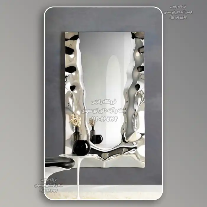 آینه دست ساز دیواری مدل آبشار