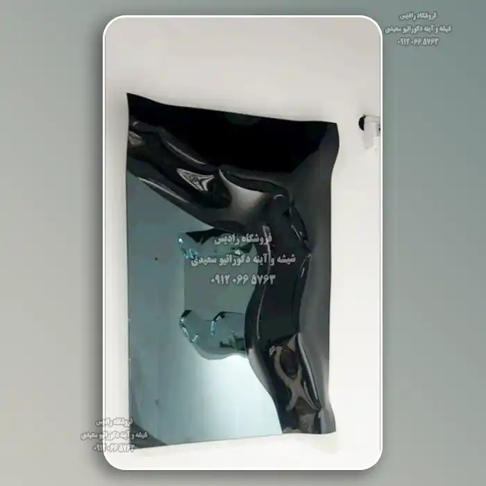 آینه دست ساز دیواری مدل الماس سیاه